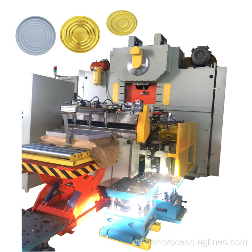 Máquina para fabricar tapas de tapas de estaño de aluminio EOE